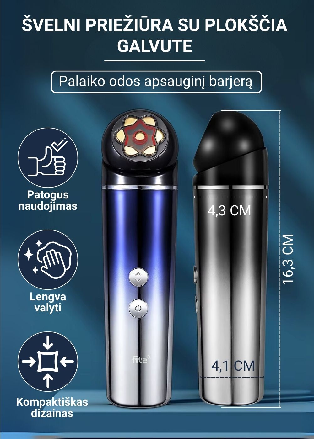 Radijo dažnio Fit2 grožio prietaisas prieš raukšles ir smulkias linijas